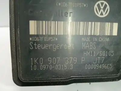Автозапчастина б/у абс для volkswagen caddy ka/kb (2k) furg. 69 cv / 51 kw посилання на oem iam 1k0907379p  