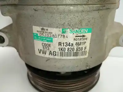 İkinci el araba yedek parçası klima kompresörü için volkswagen caddy ka/kb (2k) furg. 69 cv / 51 kw oem iam referansları 1k0820859f  