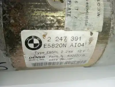 Peça sobressalente para automóvel em segunda mão motor de arranque por bmw x5 (e53) 3.0d referências oem iam e5820n ai04  