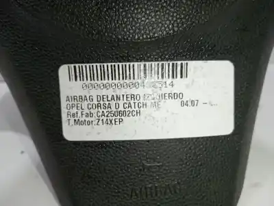 Автозапчастина б/у передня ліва подушка безопасности для opel corsa d catch me посилання на oem iam ca250602ch  