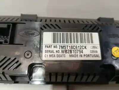 Second-hand car spare part climate control for ford kuga (cbv) titanium oem iam references 7m5t18c612ck  