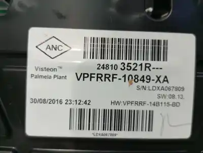 Second-hand car spare part  for RENAULT CAPTUR  OEM IAM references VPFRRF-10849-XA  