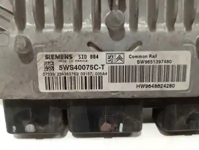 Second-hand car spare part ecu engine control for citroen c2 empresa oem iam references 5ws40075c-t  