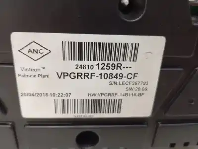 Peça sobressalente para automóvel em segunda mão quadrante por renault clio iv dynamique referências oem iam vpgrrf-10849-cf  