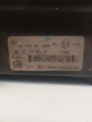 Second-hand car spare part RIGHT HEADLIGHT for FORD FOCUS LIM. (CB4)  OEM IAM references 8M51-13W029-AD  