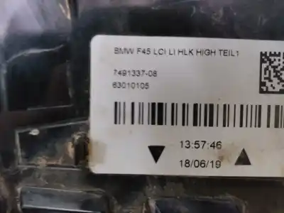 Автозапчастина б/у лівий ход ліхар для bmw 2 active tourer (f45) 216 d посилання на oem iam 7491337-08  