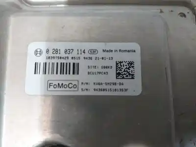 Second-hand car spare part ecu engine control for ford puma titanium 120 cv / 88 kw oem iam references dcu17pc43  