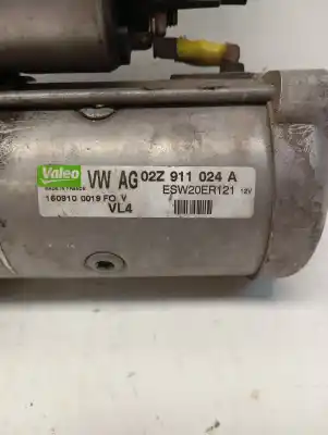 Peça sobressalente para automóvel em segunda mão motor de arranque por seat leon (1p1) reference referências oem iam 02z911024a  