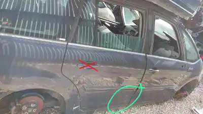 Автозапчастина б/у двері задні праві для citroen c4 picasso i monospace (ud_) 1.6 hdi посилання на oem iam 
