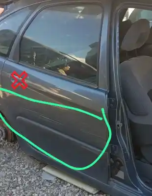 Автозапчасти б/у дверь задняя правая за citroen xsara picasso (n68) 1.6 hdi ссылки oem iam 