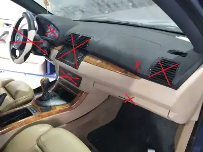 Second-hand car spare part dashboard for bmw x5 (e53) 3.0d oem iam references 