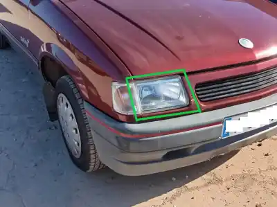 Second-hand car spare part left headlight for opel corsa a cup oem iam references 