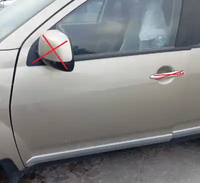 Second-hand car spare part left front door for mitsubishi outlander (cw0) 2.0 di-d intense oem iam references 