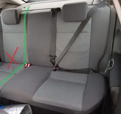 Peça sobressalente para automóvel em segunda mão bancos traseiros esquerdos por ford focus berlina (cap) ambiente (d) referências oem iam 