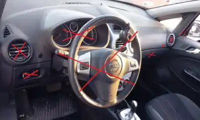 Peça sobressalente para automóvel em segunda mão tablier por opel corsa d ´´111 years´´ referências oem iam 