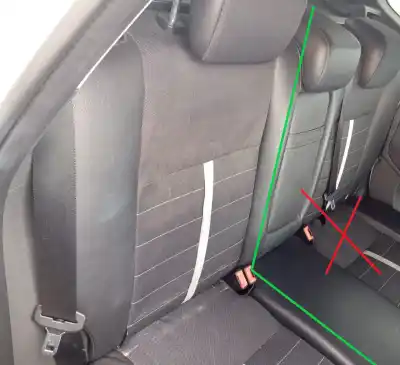 Peça sobressalente para automóvel em segunda mão bancos traseiros direitos por ford kuga (cbv) titanium referências oem iam   