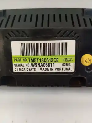 Second-hand car spare part climate control for ford kuga (cbv) titanium oem iam references 7m5t18c612ce  
