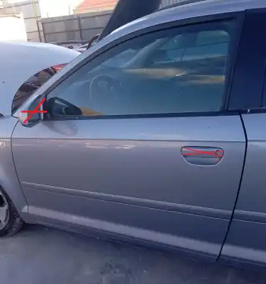 Peça sobressalente para automóvel em segunda mão porta da frente esquerda por audi a3 (8p) 2.0 fsi ambiente referências oem iam 