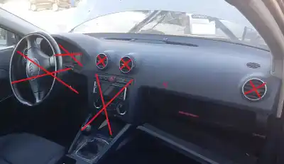 Peça sobressalente para automóvel em segunda mão tablier por audi a3 (8p) 2.0 fsi ambiente referências oem iam   