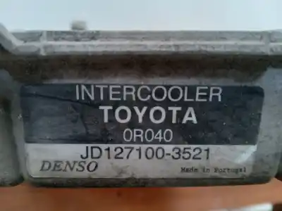 Second-hand car spare part intercooler for toyota auris active oem iam references jd1271003521  