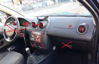 Peça sobressalente para automóvel em segunda mão tablier por ford fiesta (cbk) ambiente referências oem iam 