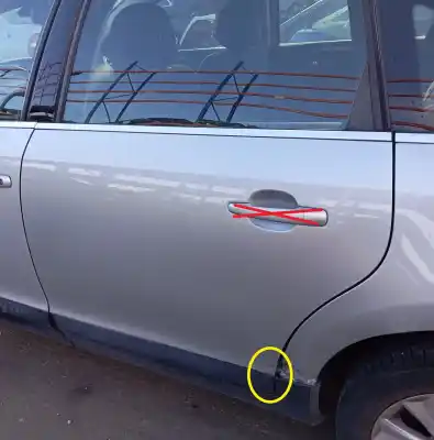 Second-hand car spare part rear left door for citroen c4 berlina collection oem iam references 