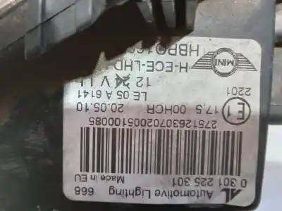 Pezzo di ricambio per auto di seconda mano faro anteriore sinistro per bmw mini (r56) cooper riferimenti oem iam 0301225301  