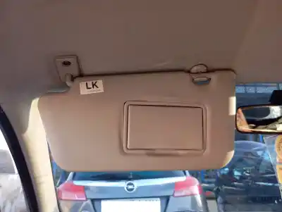 Peça sobressalente para automóvel em segunda mão pára-sol esquerdo por nissan micra (k12e) acenta referências oem iam 