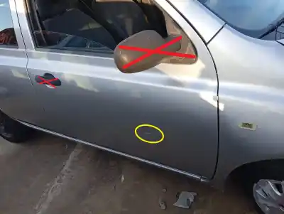 Peça sobressalente para automóvel em segunda mão porta dianteira direita por nissan micra (k12e) acenta referências oem iam 