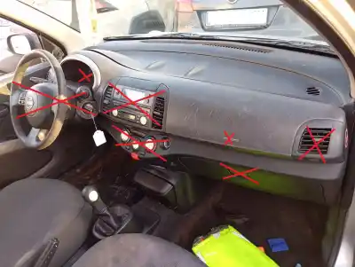 Peça sobressalente para automóvel em segunda mão tablier por nissan micra (k12e) acenta referências oem iam   