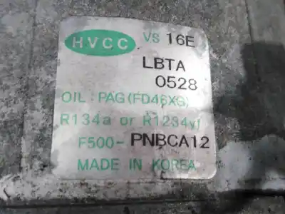 Peça sobressalente para automóvel em segunda mão compressor de ar condicionado a/a a/c por kia carens ( ) drive referências oem iam f500pnbca12 p3-a2-8-3 