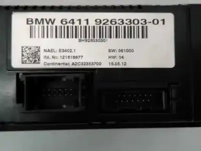 Second-hand car spare part climate control for bmw x1 (e84) sdrive 18d oem iam references 6411926330301 e3-a2-29-2 51452991262