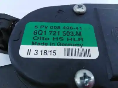 Автозапчастина б/у педаль акселератора для seat ibiza (6j5) fr tech посилання на oem iam 6q1721503m e2-a1-18-4 6pv00849641