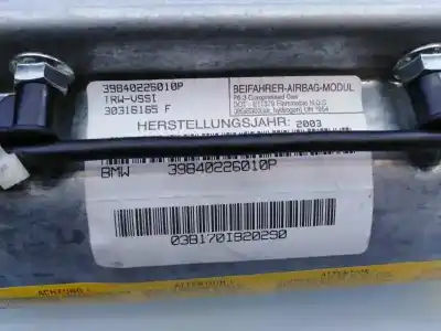 Peça sobressalente para automóvel em segunda mão airbag dianteiro direito por bmw x5 (e53) 3.0i referências oem iam 39840226010p e1-a3-7-2 03b170ib20290