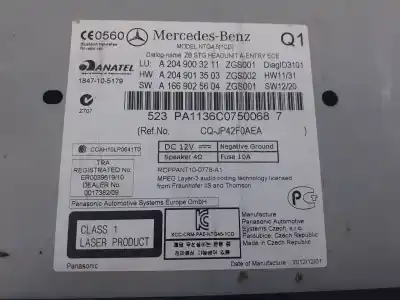 Second-hand car spare part gps navigation system for mercedes clase c (w204) lim. c 220 cdi blueefficiency (204.002) oem iam references a2049003211  523pa1136c0750068