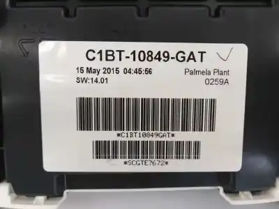 Автозапчастина б/у панель інструментів для ford fiesta (ccn) titanium посилання на oem iam c1bt10849gat e3-b3-29-4 