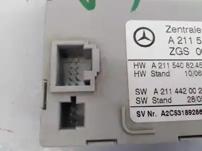 Pezzo di ricambio per auto di seconda mano modulo elettronico per mercedes clase cls (w219) 320 cdi (219.322) riferimenti oem iam a2115408445 e3-a1-15-2 a2115408245