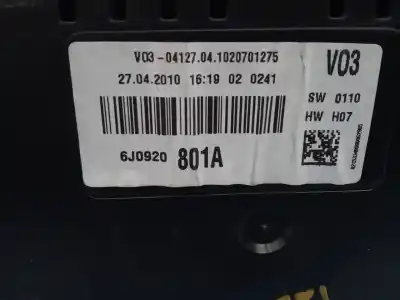 Second-hand car spare part dashboard for seat ibiza (6j5) good stuff oem iam references 6j0920801a e2-a1-13-1 a2c53349080