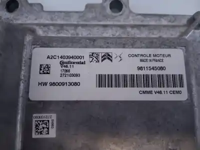 Second-hand car spare part ecu engine control for citroen c-elysée seduction oem iam references 9811545080 e3-b2-8-1 9800913080