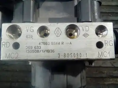 Peça sobressalente para automóvel em segunda mão abs por renault clio iv limited referências oem iam 476608644r p3-a8-3-2 476608644r
