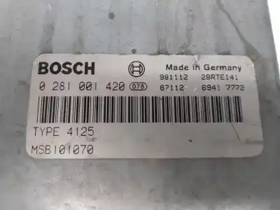 Pezzo di ricambio per auto di seconda mano centralina motore per land rover freelander (ln) 2.0 di familiar (72kw) riferimenti oem iam 0281001420 e3-b3-18-3 
