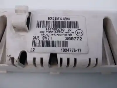 Pièce détachée automobile d'occasion écran multifonctions pour peugeot 407 st confort références oem iam 9657882780  102477517