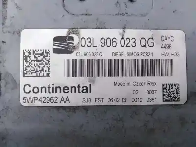 Автозапчасти б/у блок управления двигателем за seat toledo (kg3) reference ссылки oem iam 03l906023qg e2-a1-2-2 5wp42962aa