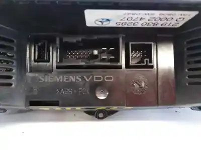 Pièce détachée automobile d'occasion commande de climatisation / chauffage pour mercedes clase cls (w219) 320 cdi (219.322) références oem iam 2198303285 e3-a1-15-2 