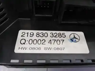 Pièce détachée automobile d'occasion commande de climatisation / chauffage pour mercedes clase cls (w219) 320 cdi (219.322) références oem iam 2198303285 e3-a1-15-2 