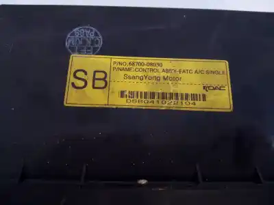 Автозапчастина б/у клімат-контроль для ssangyong rexton rx 270 full посилання на oem iam 6870008030 e3-a3-4-4 dsb041022104