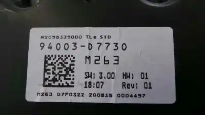 Peça sobressalente para automóvel em segunda mão quadrante por hyundai tucson 25 aniversario 4x2 referências oem iam 94003d7730 e2-b5-14-1 