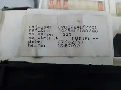 Pièce détachée automobile d'occasion compteur de vitesse tableau de bord pour citroen jumpy 1.9 d furg. (776kg) références oem iam 1480110080 e3-b2-44-4 09036419901