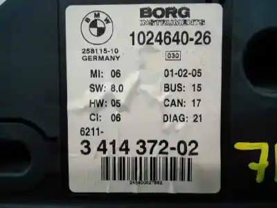 Peça sobressalente para automóvel em segunda mão quadrante por bmw serie x3 (e83) 2.0d [2.0 ltr. - 110 kw 16v diesel cat] referências oem iam 102464026 e3-a2-40-3 341437202