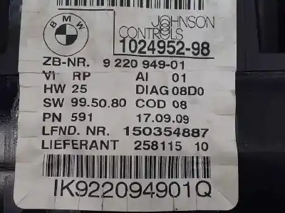Peça sobressalente para automóvel em segunda mão quadrante por bmw serie 1 berlina (e81/e87) 116d referências oem iam 102495298 e3-a2-3-1 922094901